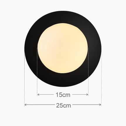 Applique murale ronde en verre au design nordique moderne — LZ4X9T2