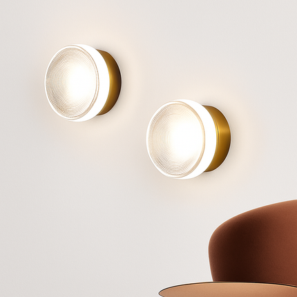 Applique murale ronde LED moderne pour salon et salle de bains — LZ4X9T2