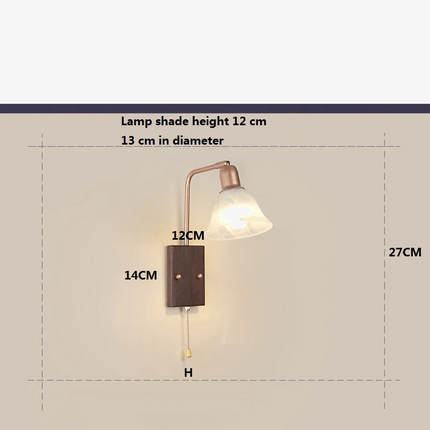 Applique murale en bois avec bras pivotant réglable — LZ4N7Q2