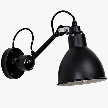 Applique murale rotative en métal avec prise intégrée pour éclairage — LZ4X9J