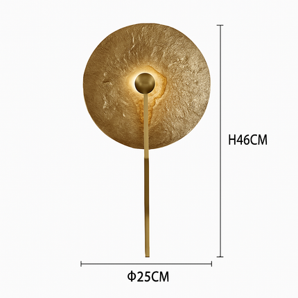 Applique murale simple en cuivre pour hôtel, foyer et couloir — LZ4M9X2