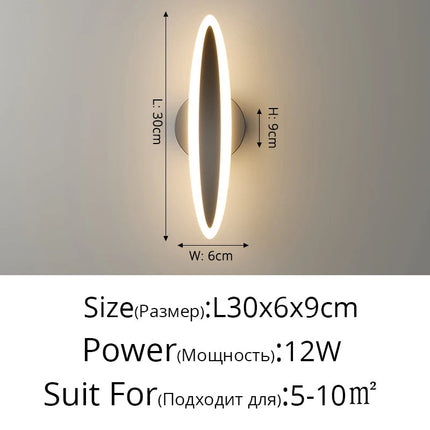 Applique murale LED au design moderne et créatif style loft — LZ4X9Q2B