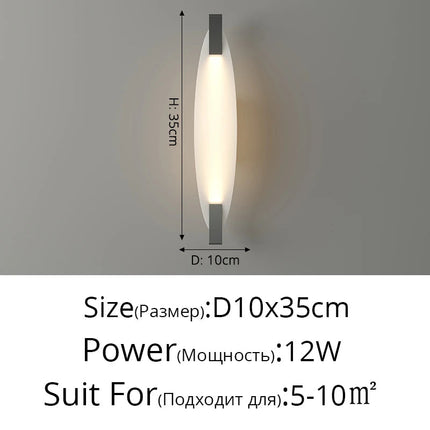 Applique murale LED au design moderne et créatif style loft — LZ4X9Q2B