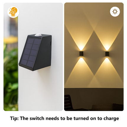 Applique murale LED solaire pour extérieur — LZ7FQ2