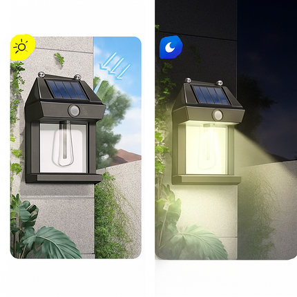 Applique murale solaire en tungstène avec détecteur de mouvement extérieur — LZ4X9P2