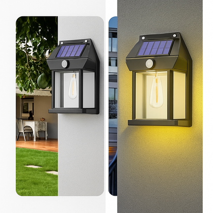 Applique murale solaire en tungstène avec détecteur de mouvement extérieur — LZ4X9P2