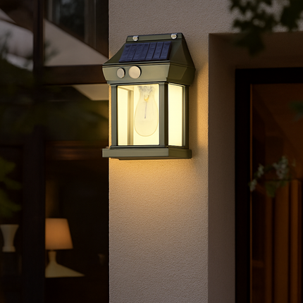 Applique murale solaire en tungstène avec détecteur de mouvement extérieur — LZ4X9P2