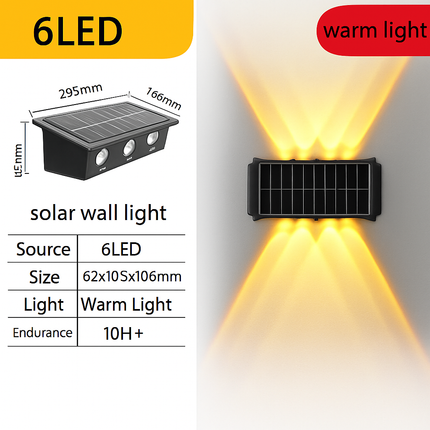 Applique murale LED solaire étanche pour extérieur jardin et balcon — LZ4N7Q2
