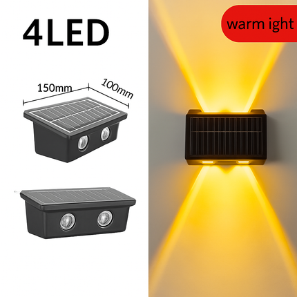 Applique murale LED solaire étanche pour extérieur jardin et balcon — LZ4N7Q2
