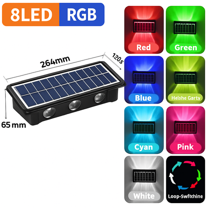 Applique murale LED solaire étanche pour extérieur jardin et balcon — LZ4N7Q2