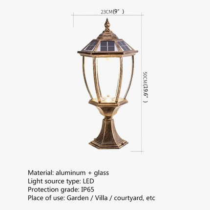 Applique murale LED solaire étanche pour jardin et extérieur — LZ4F9Q2