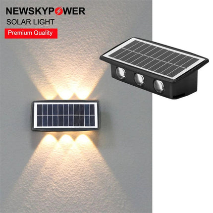 Applique murale solaire LED avec contrôle intelligent pour jardin et balcon — LZ4X9P2