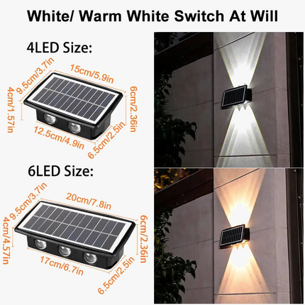 Applique murale solaire LED avec contrôle intelligent pour jardin et balcon — LZ4X9P2