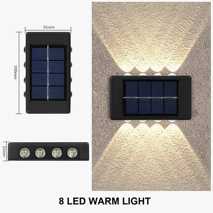 Applique murale solaire LED étanche pour éclairage extérieur décoratif — LZ4P9X2