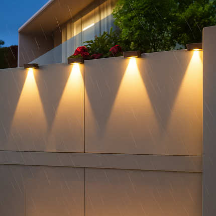 applique murale solaire led étanche pour extérieur jardin balcon patio