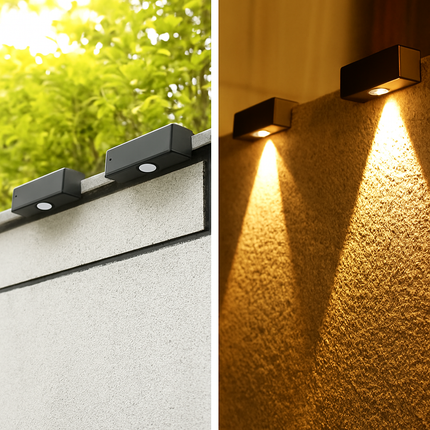 applique murale solaire led étanche pour extérieur jardin balcon patio