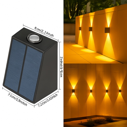Applique murale solaire décorative pour éclairage extérieur de jardin — LZ4X9T2