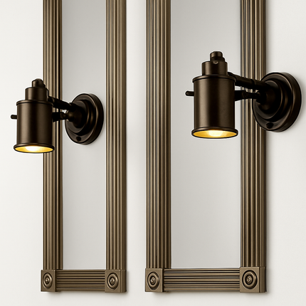 Applique murale spot en métal noir style café — LZ4P9XQ