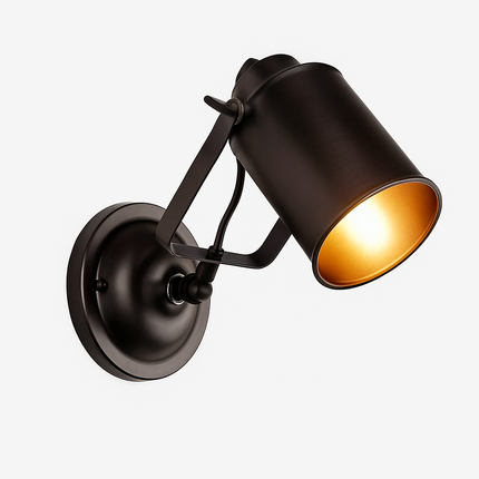 Applique murale spot en métal noir style café — LZ4P9XQ