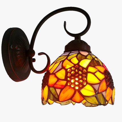 Applique murale en verre tournesol style européen pour jardin et balcon — LZ4P9XQ