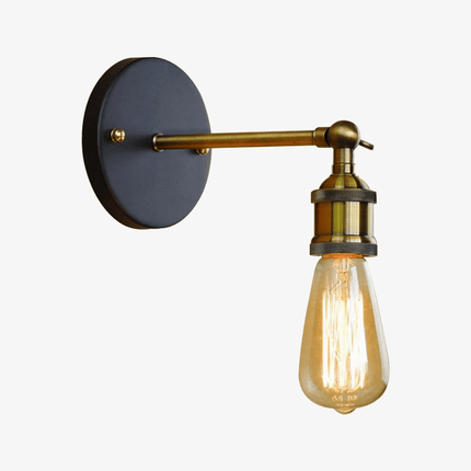 Applique murale en métal doré au style industriel — LZ4P9XJ