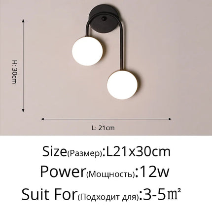 Applique murale nordique en cuivre doré avec éclairage LED tamisé — LZ4XJ9