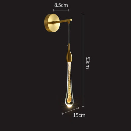Applique murale suspendue dorée au design moderne Gabriella — LZ4X9T2