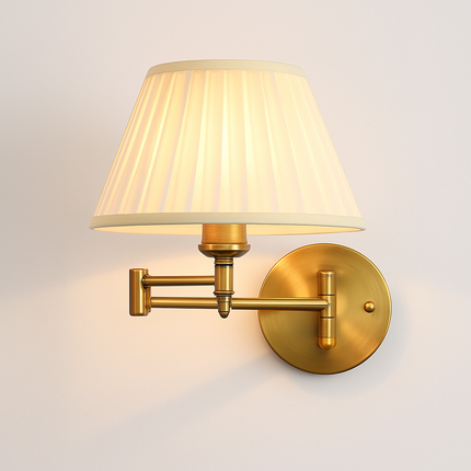 Applique murale télescopique pliable en tissu et fer pour lecture — LZ4X9Q