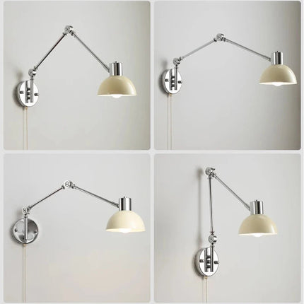 applique murale télescopique moderne bras basculant lampe rotative