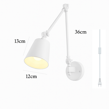 Applique murale télescopique à bras pliant réglable pour intérieur — LZ4X9P