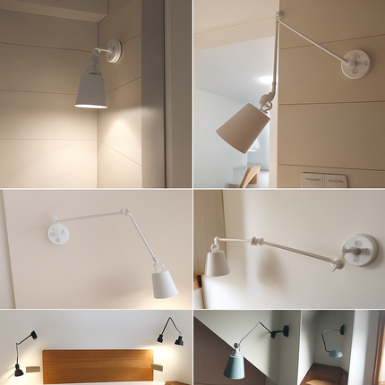 Applique murale télescopique à bras pliant réglable pour intérieur — LZ4X9P