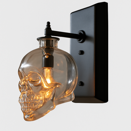 Applique murale en verre design tête de mort — LZ4X9P2Q