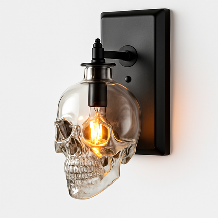 Applique murale en verre design tête de mort — LZ4X9P2Q