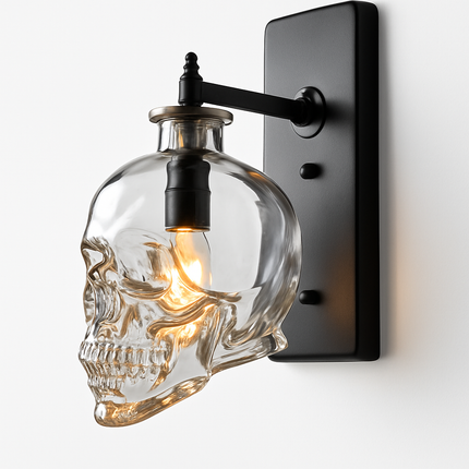 Applique murale en verre design tête de mort — LZ4X9P2Q