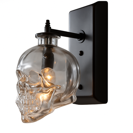Applique murale en verre design tête de mort — LZ4X9P2Q