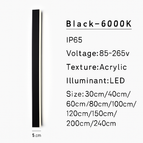 Noir blanc froid / L30cm