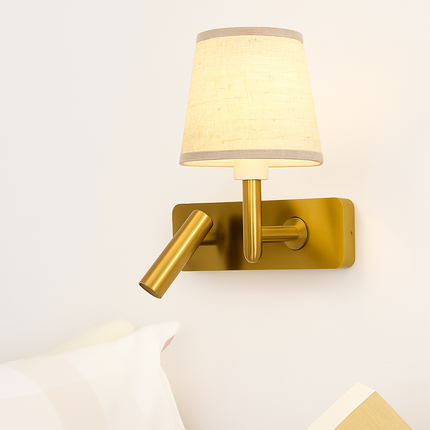 Applique murale LED texture luxe pour chambre et étude avec liseuse protection yeux — LZ4P9XQ