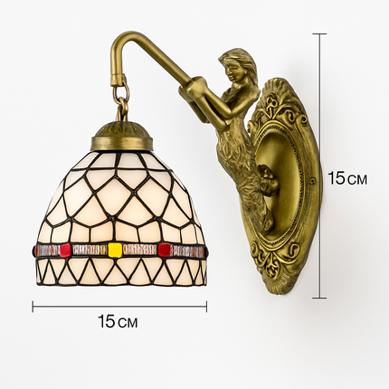 Applique murale décorative en verre style Tiffany pour intérieur — LZ4X9M