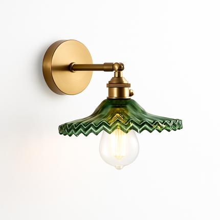 Applique murale vintage en laiton massif — LZ4X9T2