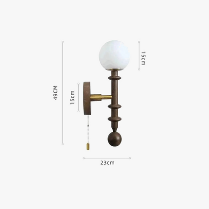 Applique murale vintage haut de gamme avec interrupteur à tirette — LZ4X9P2