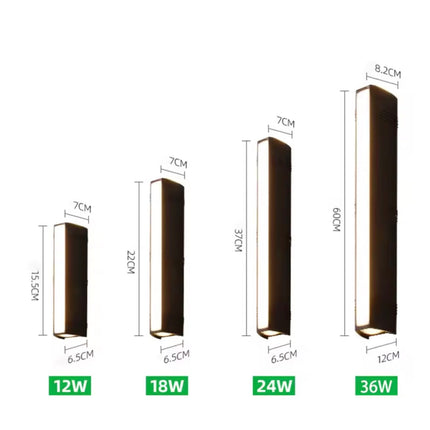 Applique murale LED étanche en aluminium pour extérieur moderne — LZ4X9P