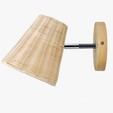 Applique murale en rotin naturel pour éclairage décoratif — LZ4X9P