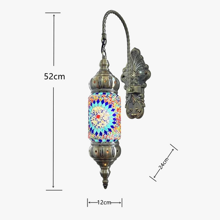 Applique murale LED style bohème méditerranéen mosaïque rétro — LZ4X9P2