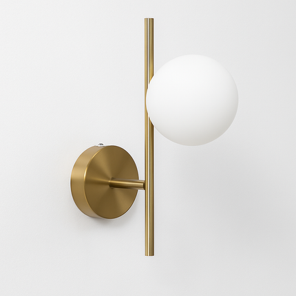 Applique murale LED moderne avec globe en verre laiteux — LZ4X9T2