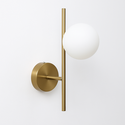 Applique murale LED moderne avec globe en verre laiteux — LZ4X9T2