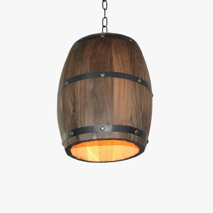 Suspension baril en bois style rétro pour restaurant — LZ4P9XQ
