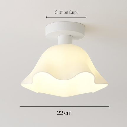 Plafonnier LED en céramique et verre pour couloir et balcon E27 — LZ4X9T