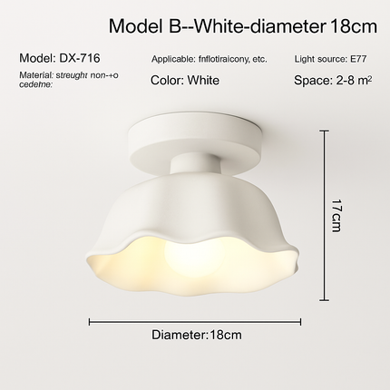 Plafonnier LED en céramique et verre pour couloir et balcon E27 — LZ4X9T