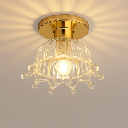 Plafonnier LED en céramique et verre pour couloir et balcon E27 — LZ4X9T
