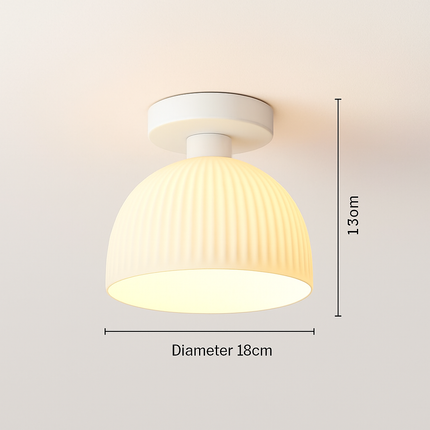 Plafonnier LED en céramique et verre pour couloir et balcon E27 — LZ4X9T